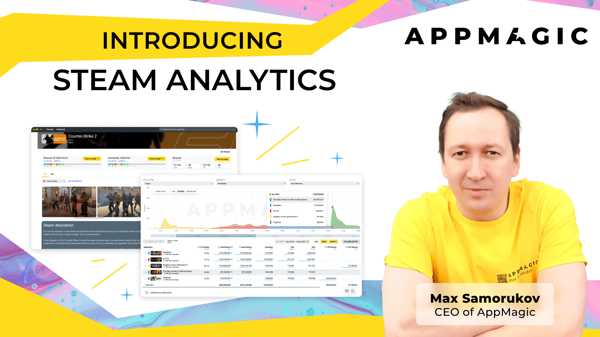 AppMagic的Steam分析功能上线！