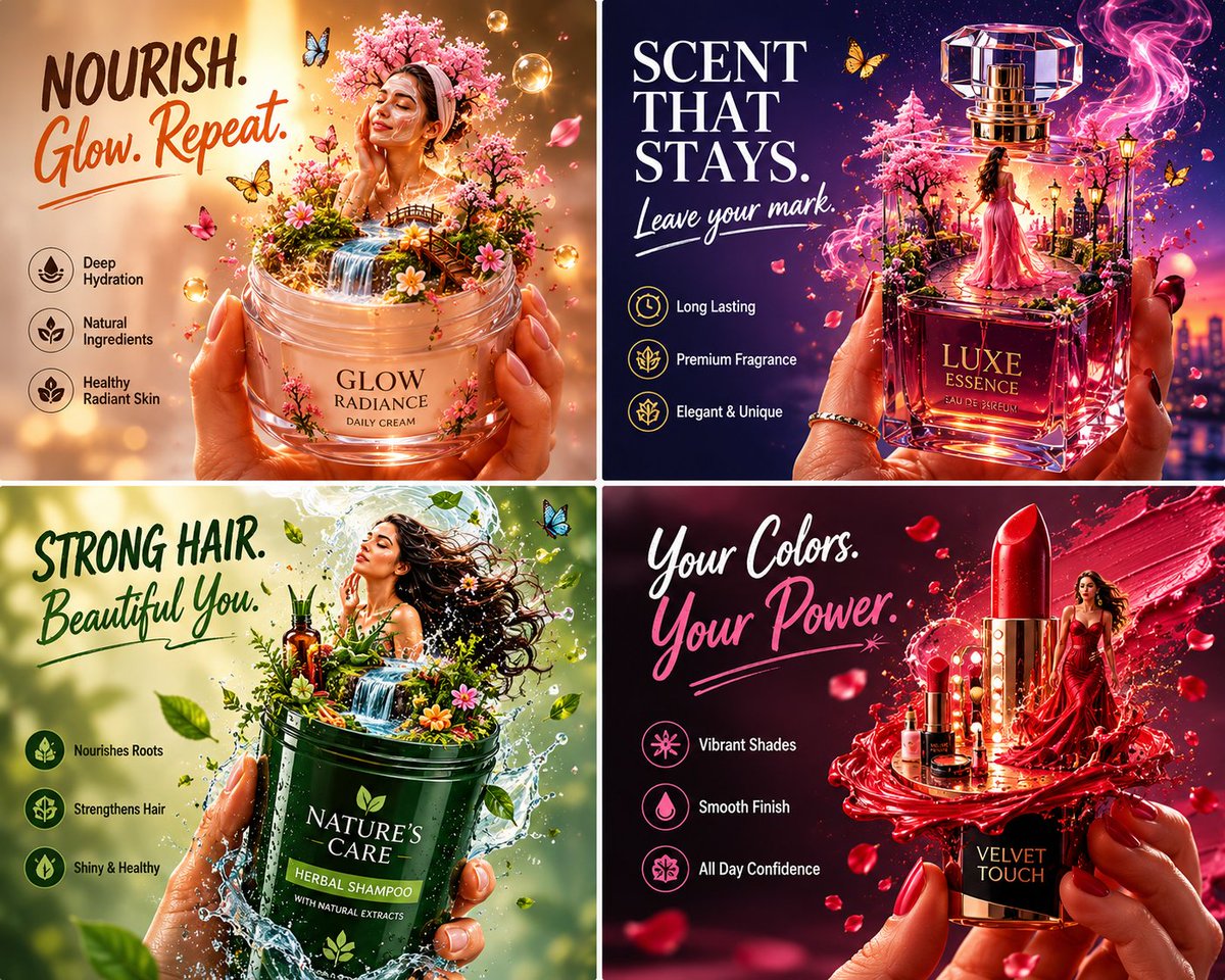 Create an ultra-detailed luxury commercial advertising po...