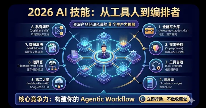 2026年，AI 的尽头不是 Prompt，而是 Skills：复盘8 个“神级”插件