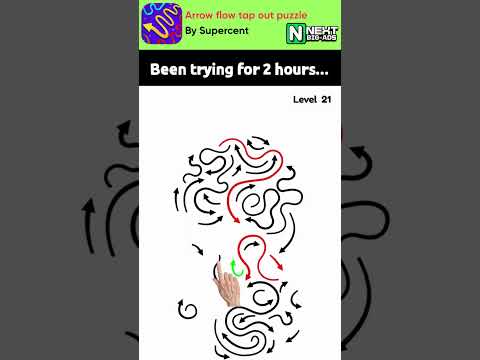 箭头流转点击消除谜题 - 这款逻辑游戏将震撼你的思维 👀🔥 #下一个大热门 #解谜游戏
